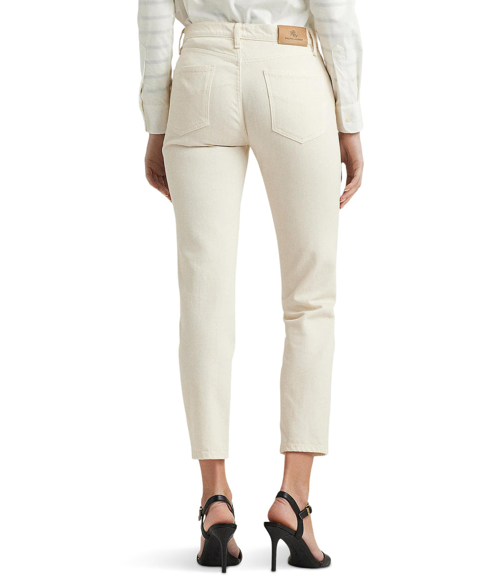 Lauren Ralph Lauren Relaxed Tapered Ankle Jeans Mascarpone Cream Wash 16 28