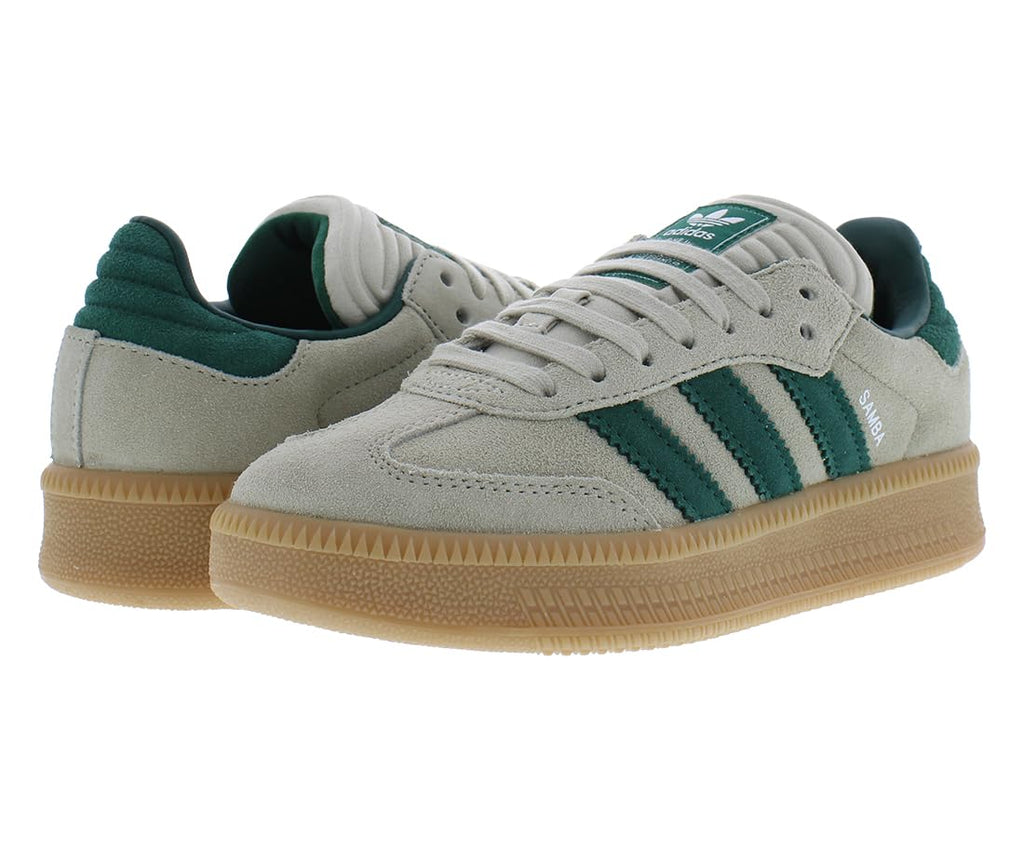 Adidas Samba XLG Originals GS Boys Shoes kids  Color: Taupe/Green , indigo/gold