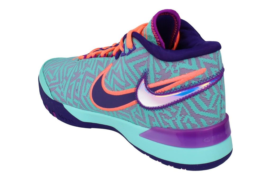 Nike Lbj Nxxt Genisus Mens Basketball Trainers HF0712 - Hyper Turquoise Vivid Purple 300