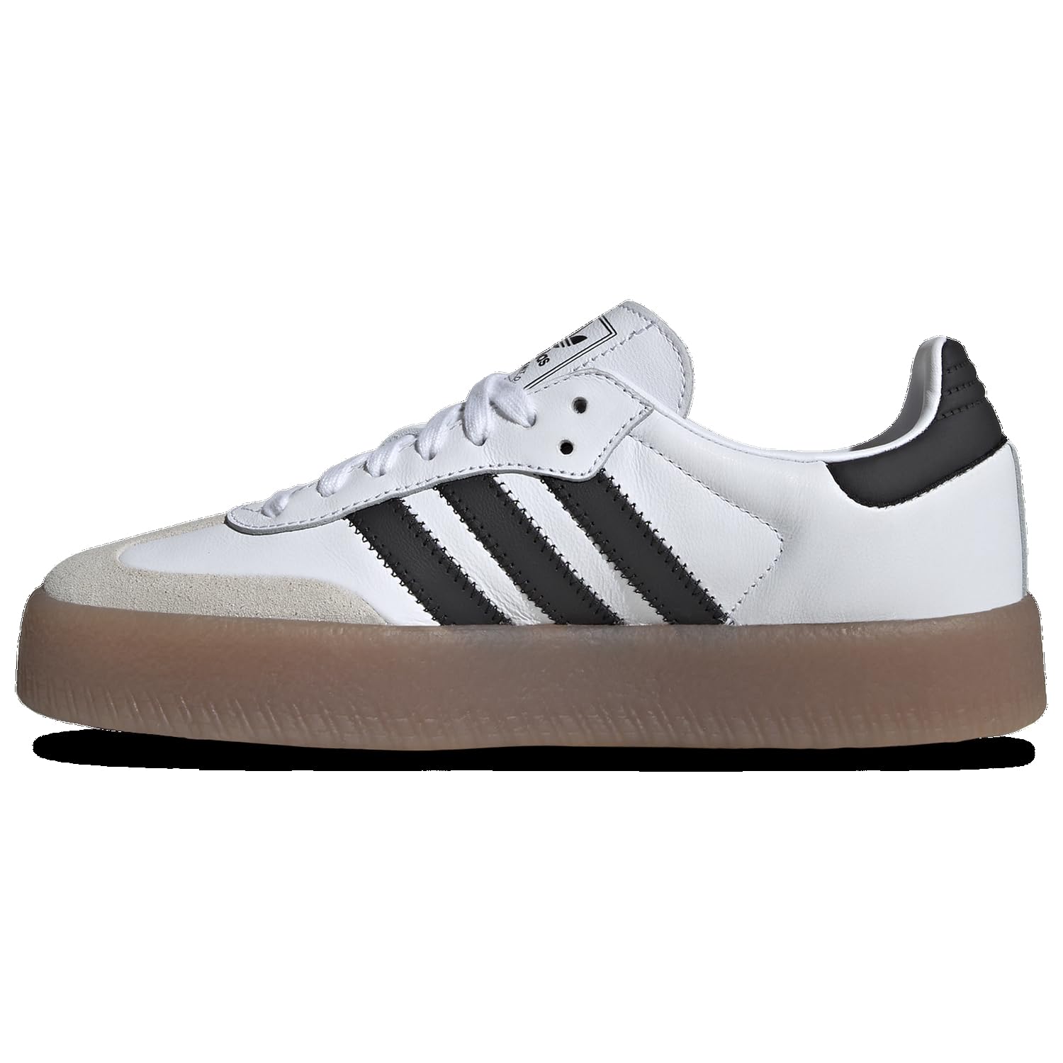 adidas Sambae WMNS Sneakers, Cloud White/Core Black/Gold Metallic