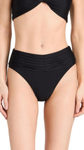 Ramy Brook Women's Ivo Bikini Bottom, Black, M