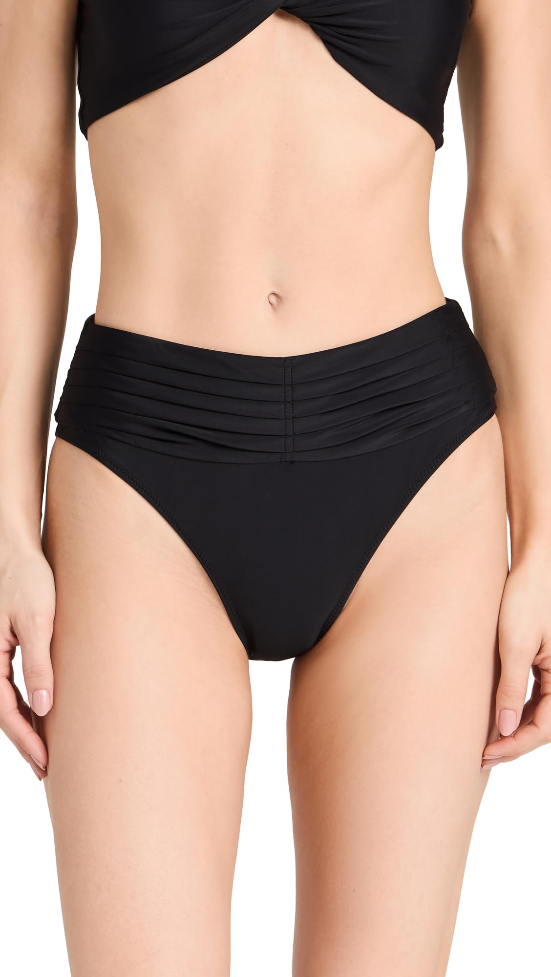 Ramy Brook Women's Ivo Bikini Bottom, Black, M