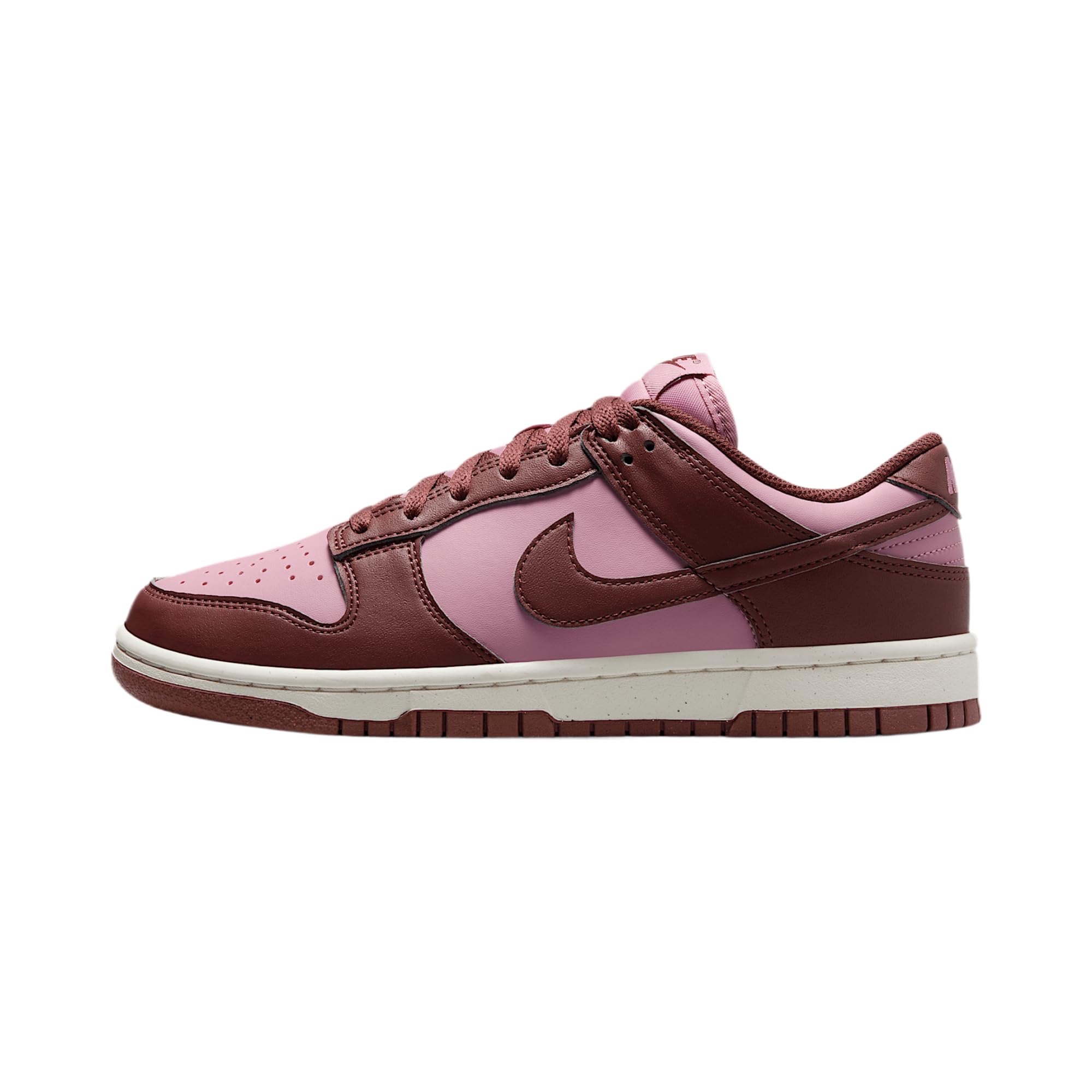 Nike Dunk Low Next Nature Women's Shoes (DD1873-114, White/Dark Pony/Sail/Elemental Pink)