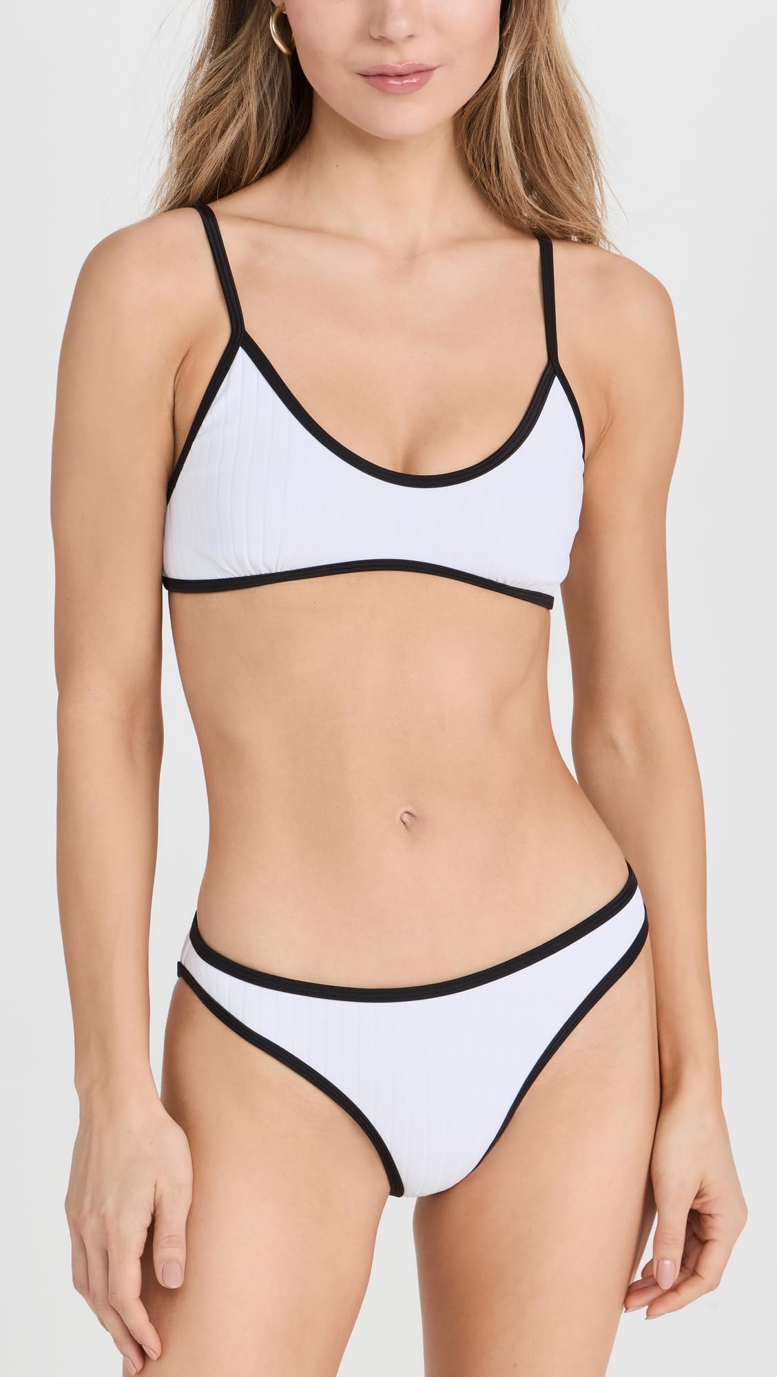 Solid & Striped Women's The Rachel Bikini Top, Marshmallow, XL