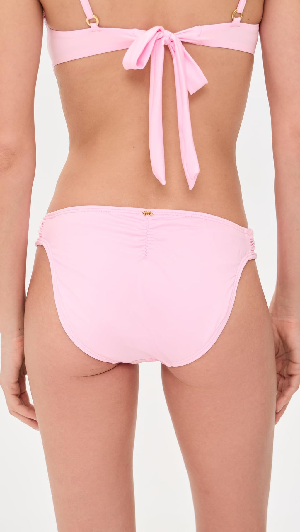 PQ Swim Women's Lace Fanned Bikini Bottoms, Rose, M