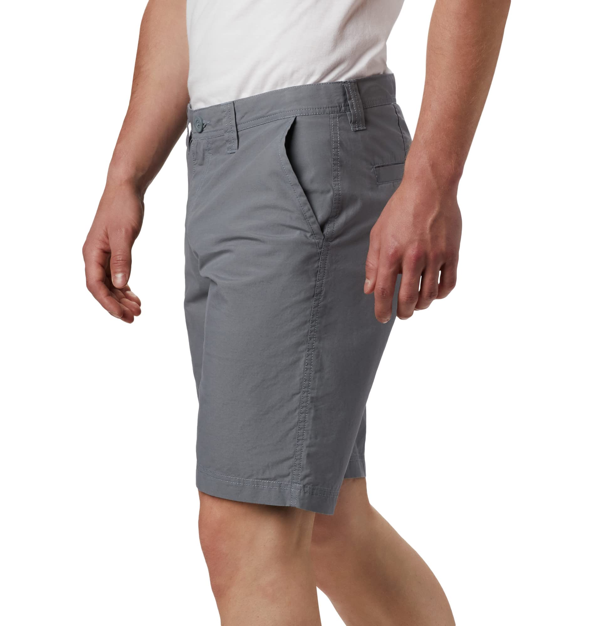 Columbia Men's Standard Washed Out Short, Grey Ash, 40W x 10L