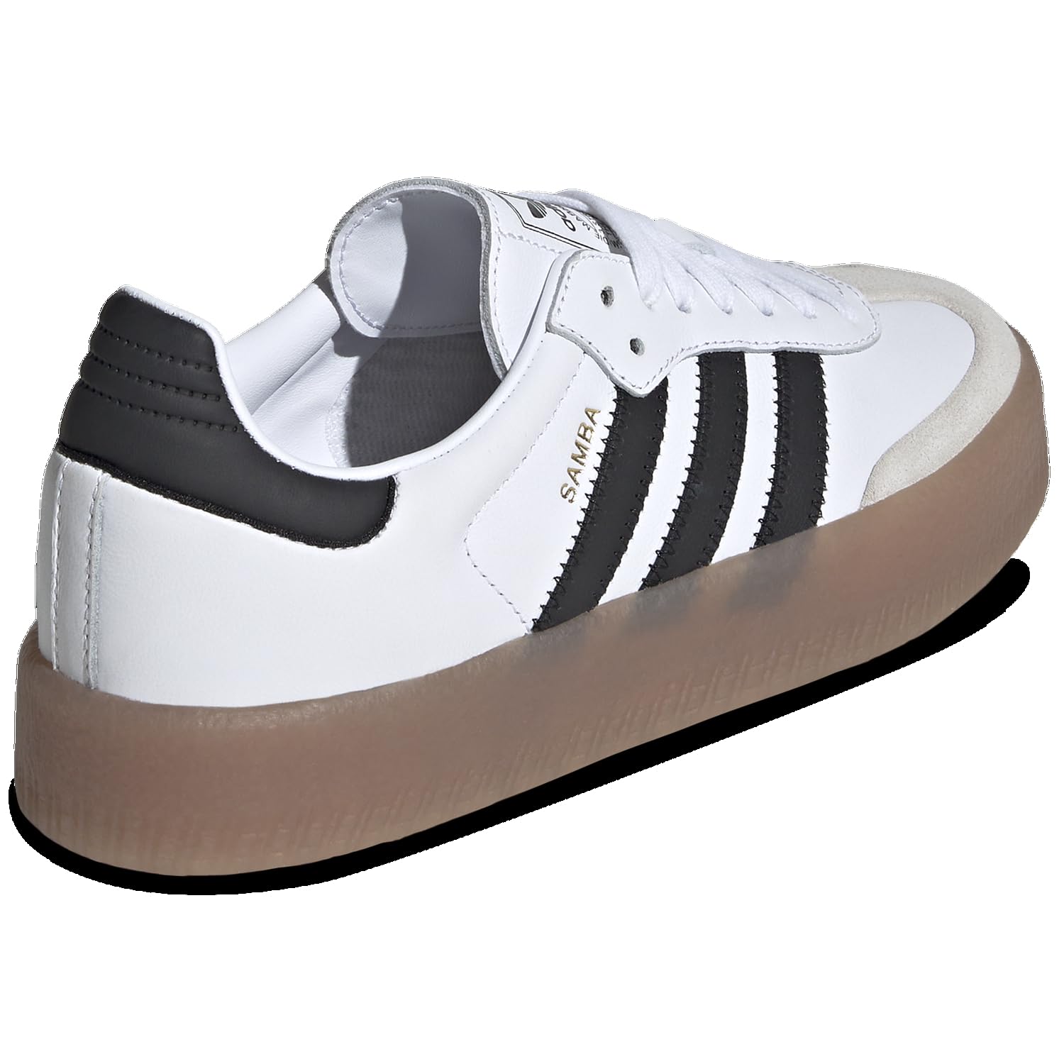 adidas Sambae WMNS Sneakers, Cloud White/Core Black/Gold Metallic