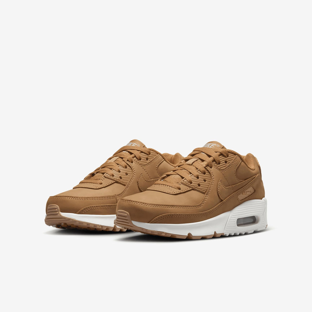 Nike Air Max 90 Big Kids' Shoes (HF6358-200, Flax/Sail/Flax) Size 5