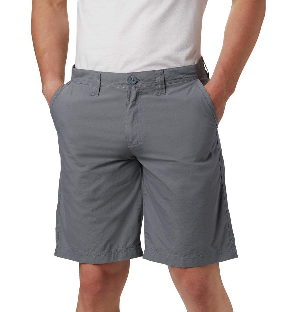 Columbia Men's Standard Washed Out Short, Grey Ash, 40W x 10L