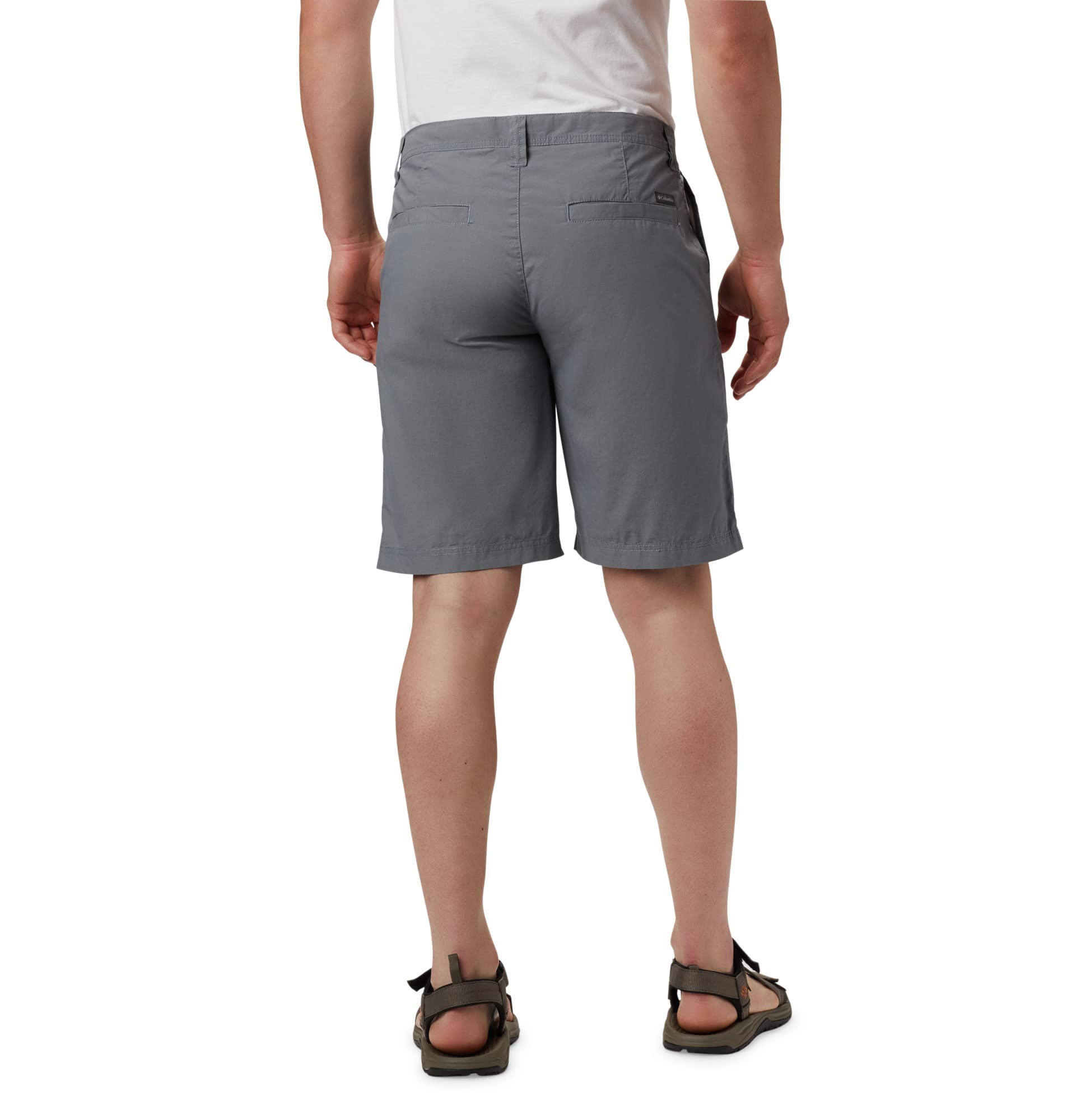 Columbia Men's Standard Washed Out Short, Grey Ash, 40W x 10L