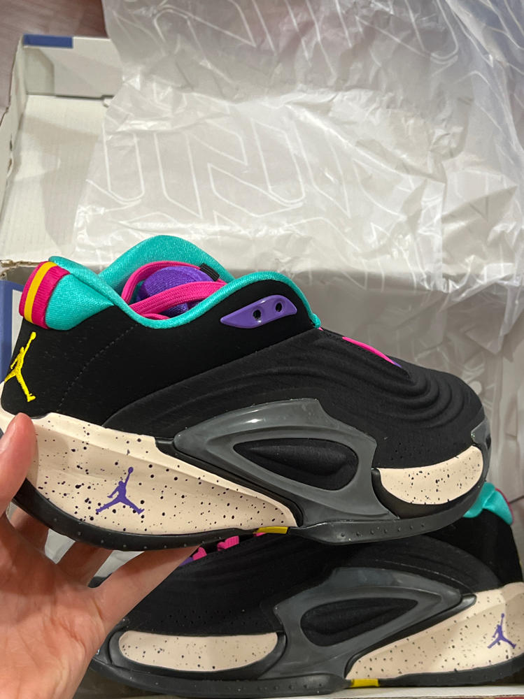 Nike Jordan Luka 3 GS Boys Shoes Size 7, Color: Black/Hyper Grape/Hyper Jade
