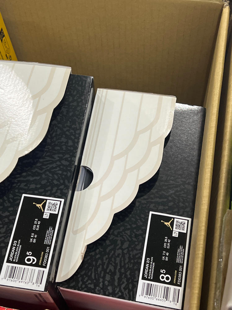 Jordan 2/3 Men's Casual Shoes (FD0383-001, Black) Size 8.5, 9.5 mens