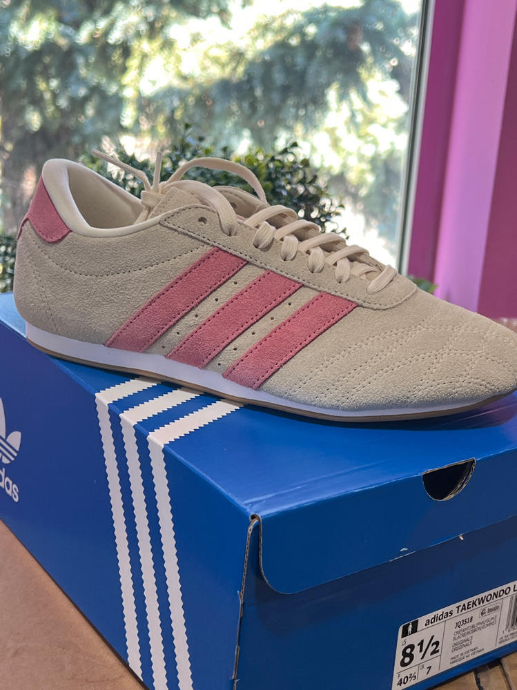 adidas Taekwondo Lace - Women's (JQ3518, Cream White/Bliss Pink)  new sneakers