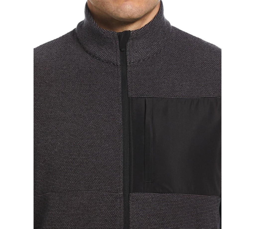 Pga Tour Men's Full-Zip Fleece Jacket - Caviar Heather