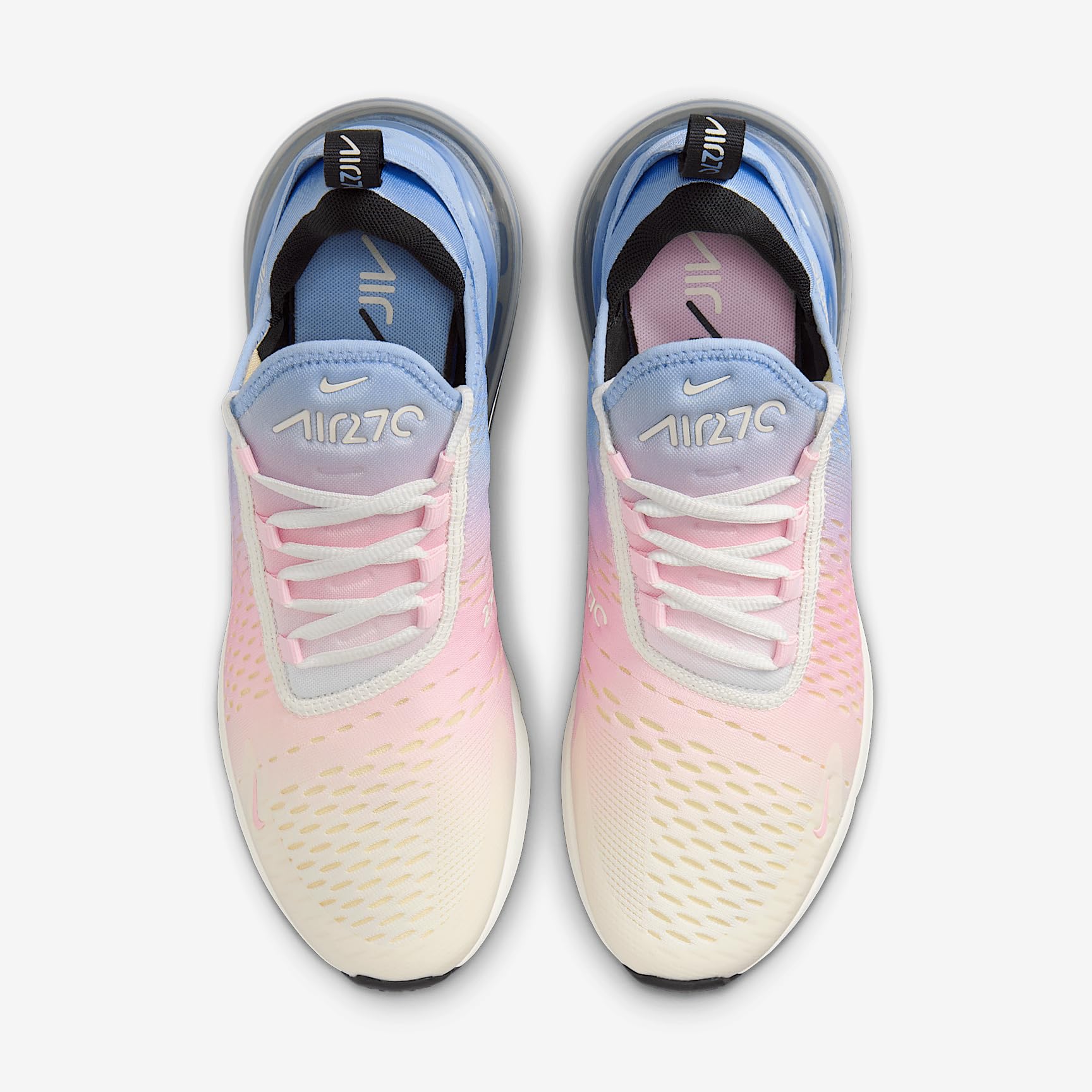 Nike Air Max 270 Women's Shoes (IB4017-468, Aluminum/Alabaster/Pink Foam/Sail) Size 6.5