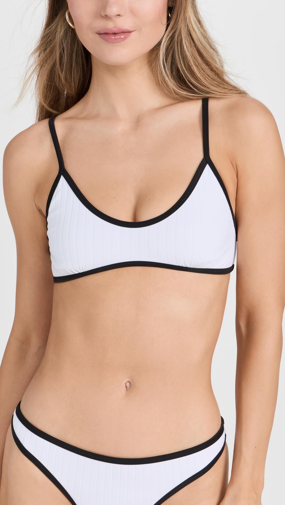 Solid & Striped Women's The Rachel Bikini Top, Marshmallow, XL