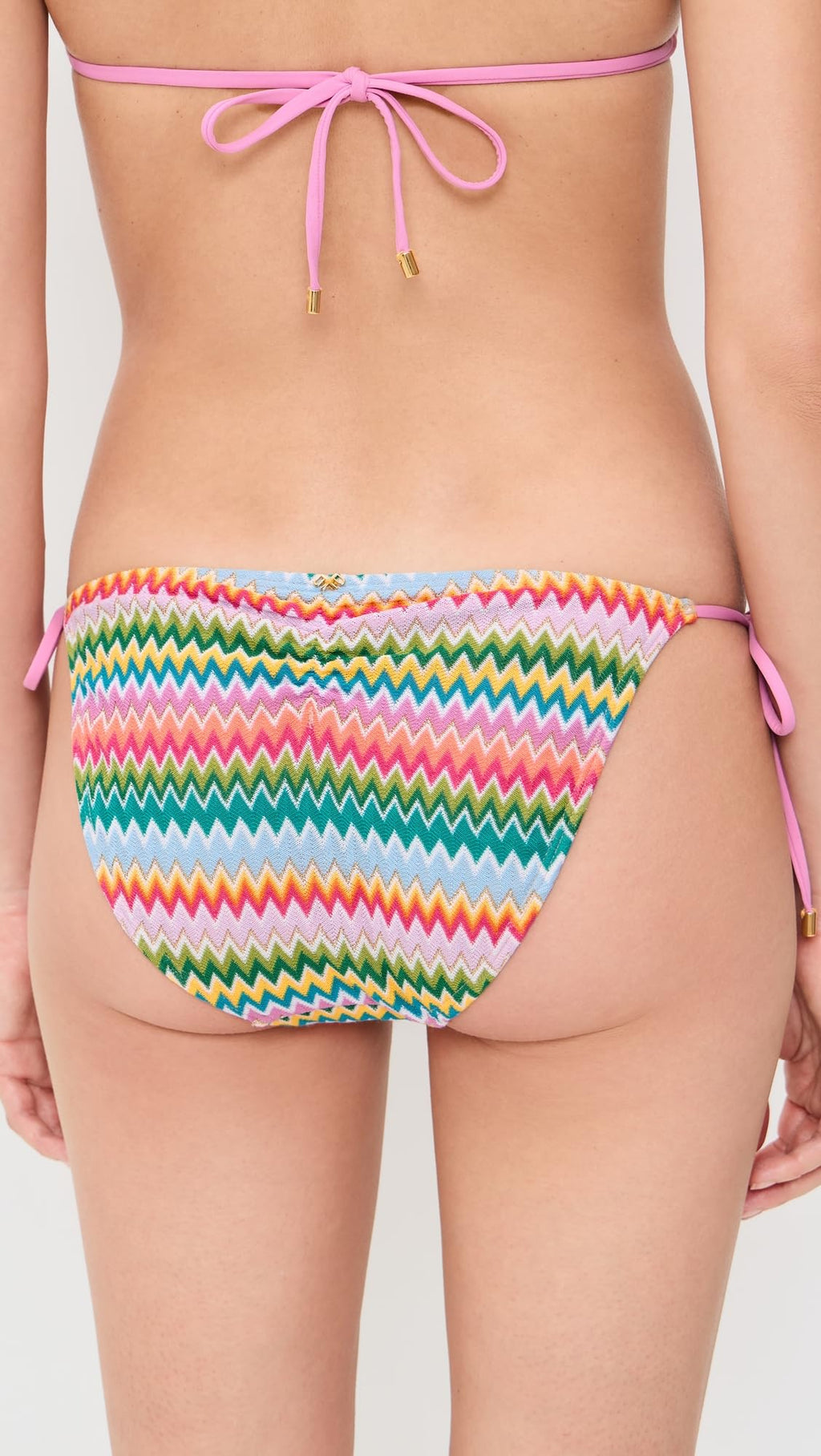 PQ Swim Women's Tie Side Bikini Bottoms, Ziggy, M
