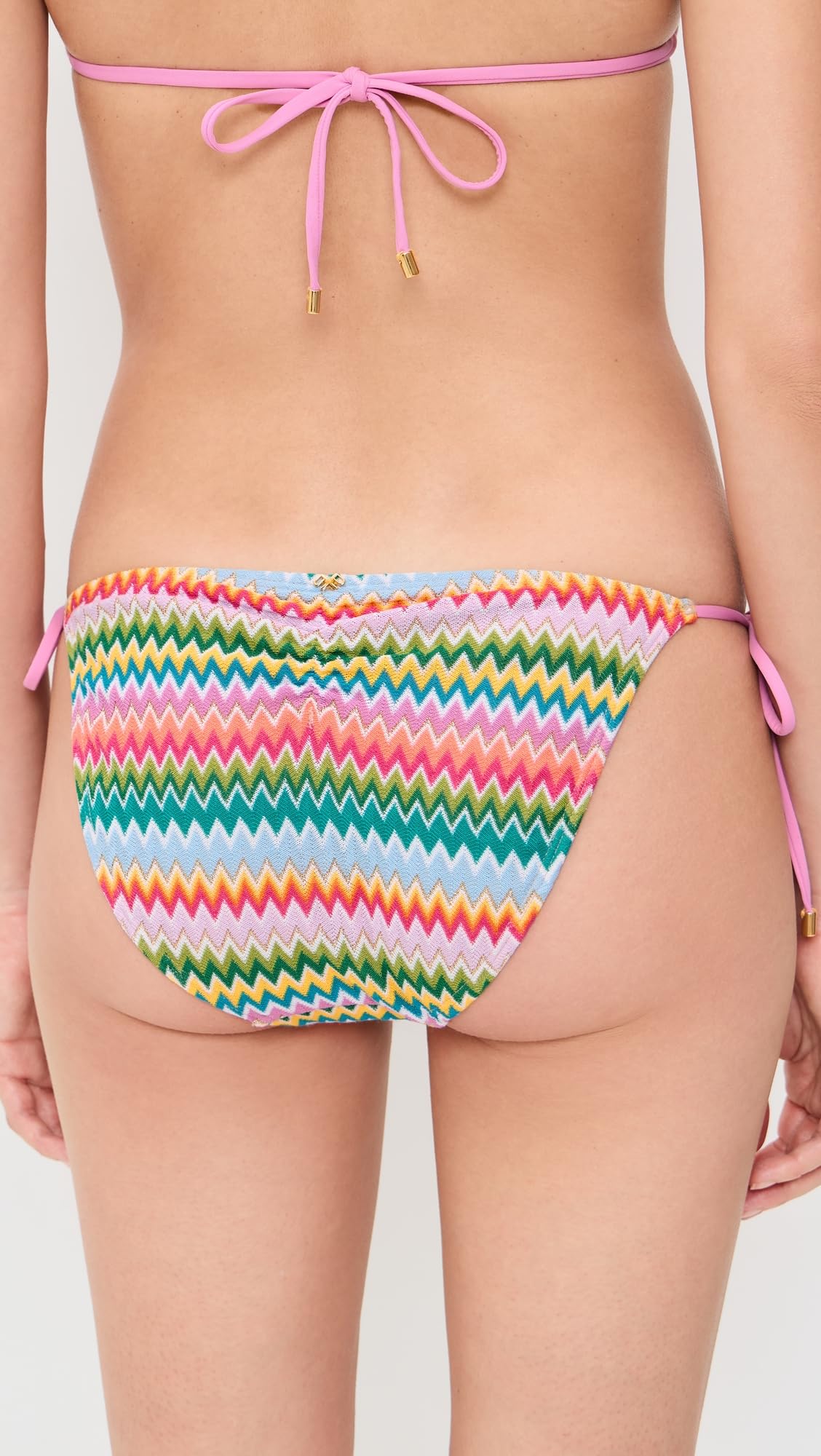 PQ Swim Women's Tie Side Bikini Bottoms, Ziggy, M