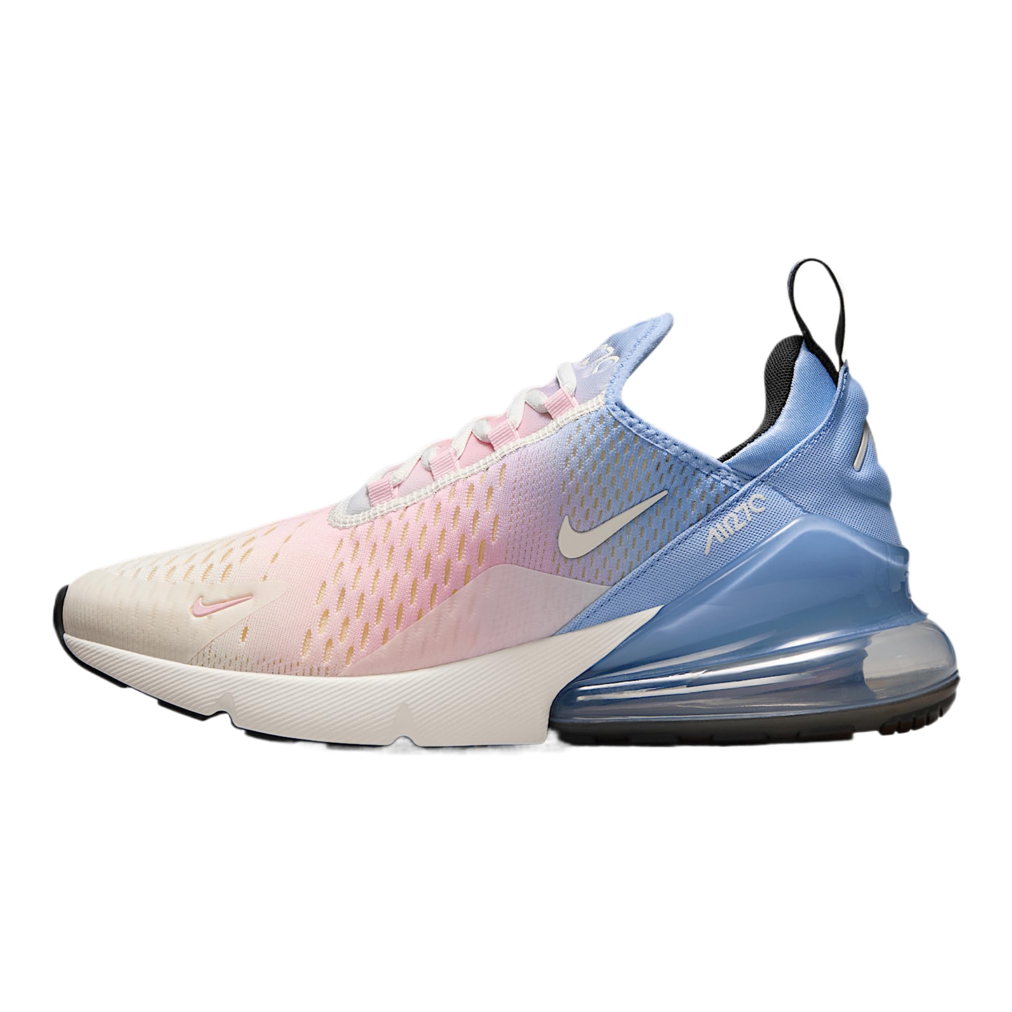 Nike Air Max 270 Women's Shoes (IB4017-468, Aluminum/Alabaster/Pink Foam/Sail) Size 6.5
