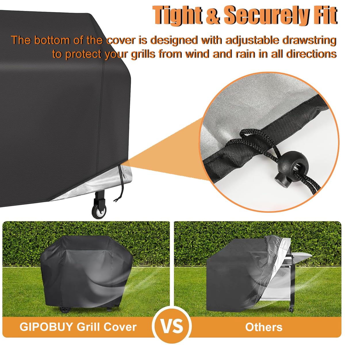 Griddle Cover for Member's Mark and Blackstone 36 inch Gas Griddle, Grill Cover for 4-Burner Outdoor Flat Top, Combo Series, Compatible with Weber, Char-Broil, Nexgrill, 75 * 28 * 46 in Extra Large