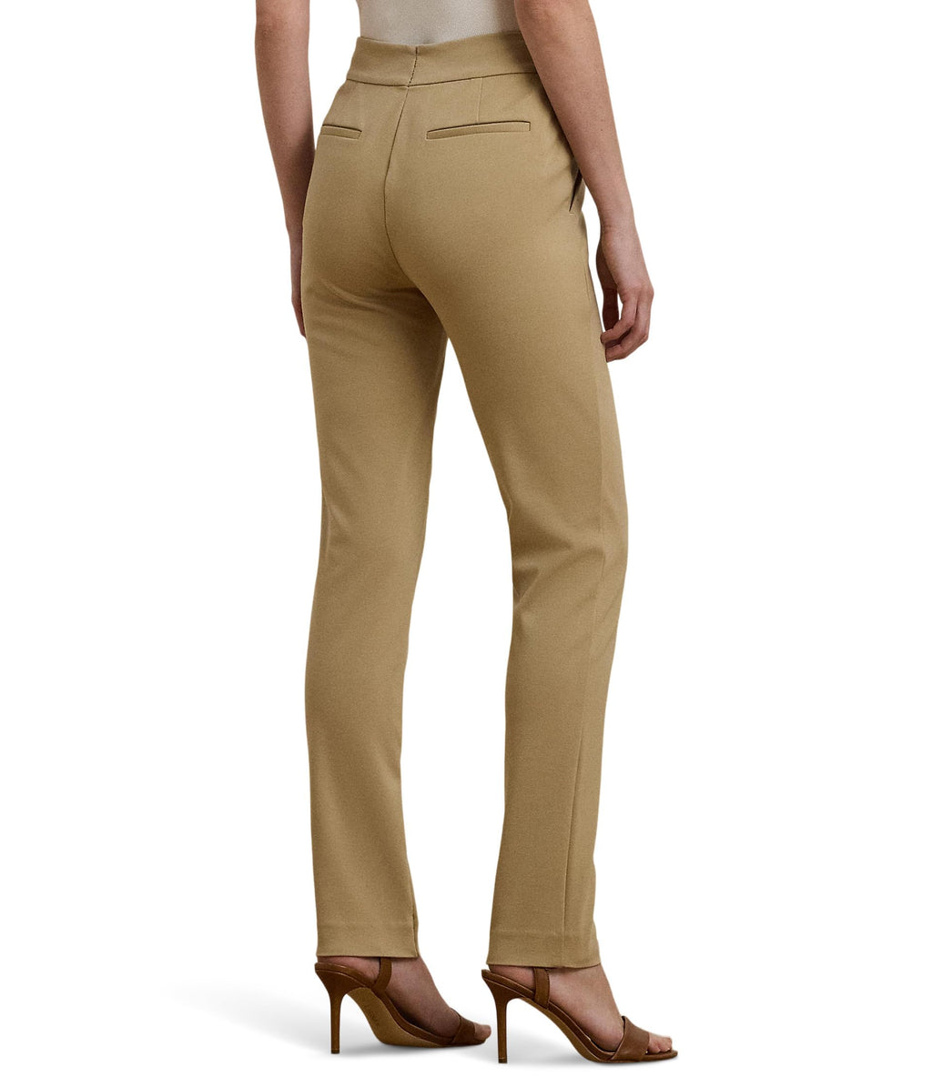 Lauren Ralph Lauren, Womens, Ponte Ankle Pants, Birch Tan, Size: Large and xl , Inseam: 28