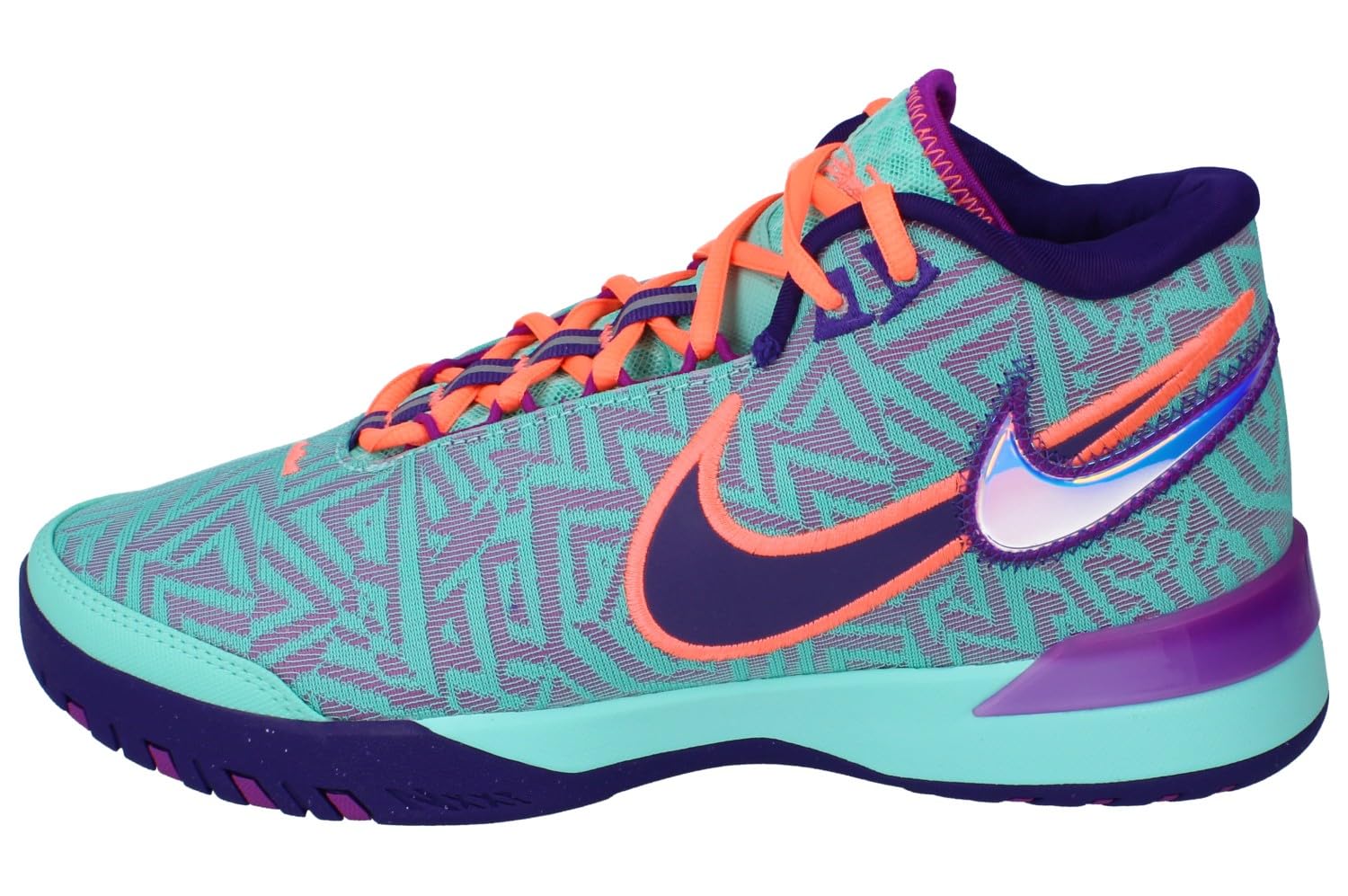 Nike Lbj Nxxt Genisus Mens Basketball Trainers HF0712 - Hyper Turquoise Vivid Purple 300