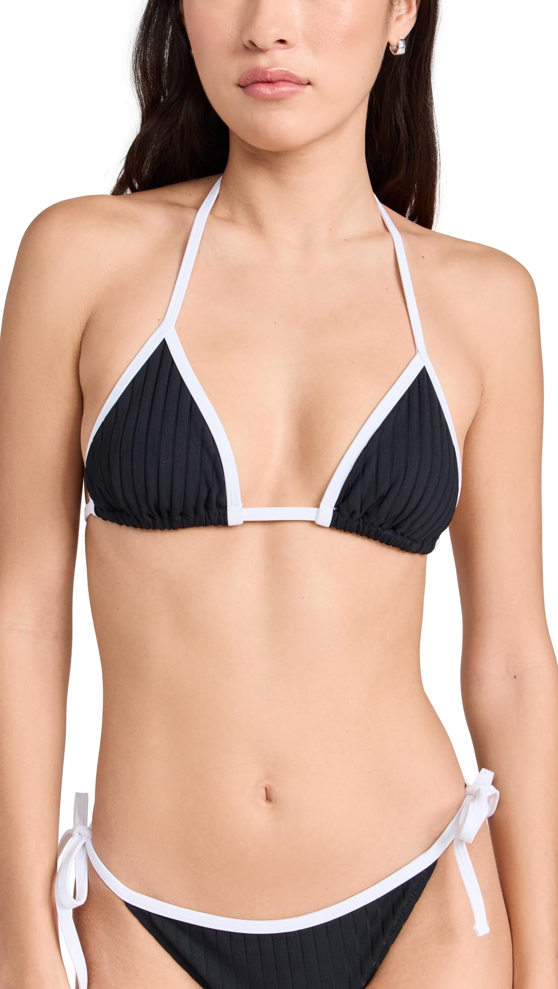 Solid & Striped Women's The Iris Bikini Top, Blackout, S