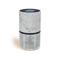 Veva White Circular Air Purifier, Compact and Modern with UV-C Light, HEPA Filter, 3 Speed Settings, Soft Light, 220 sqft coverage