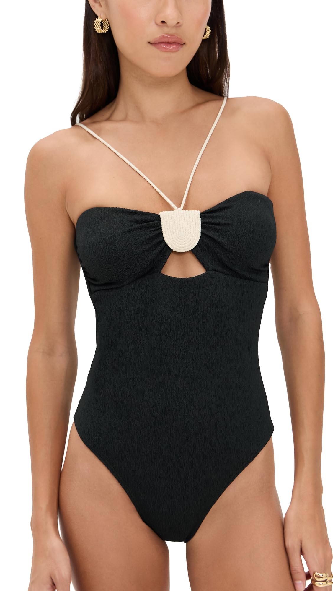 ViX Paula Hermanny Women's Firenze Yara One Piece, Black, S