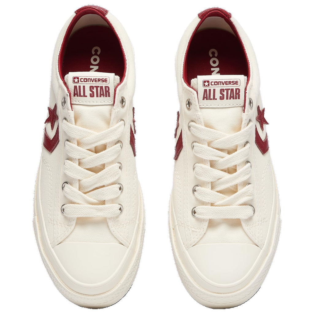 Converse Star Player 76 - Women's (A12591C, Egret/Park Red/Egret) Size 7.5