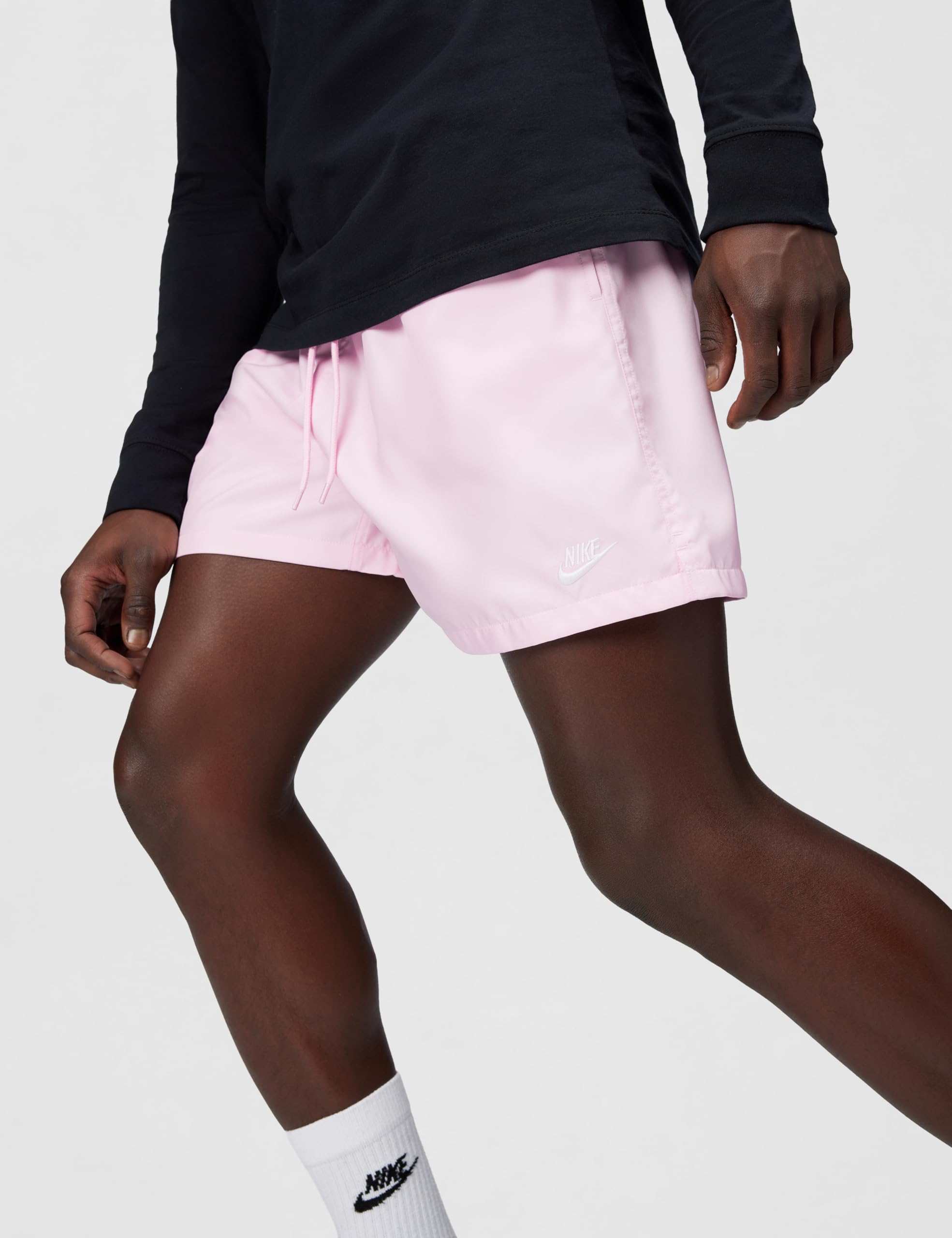 Nike Men's Club Woven Flow Shorts, Pink Foam/White, XX-Large, xl new