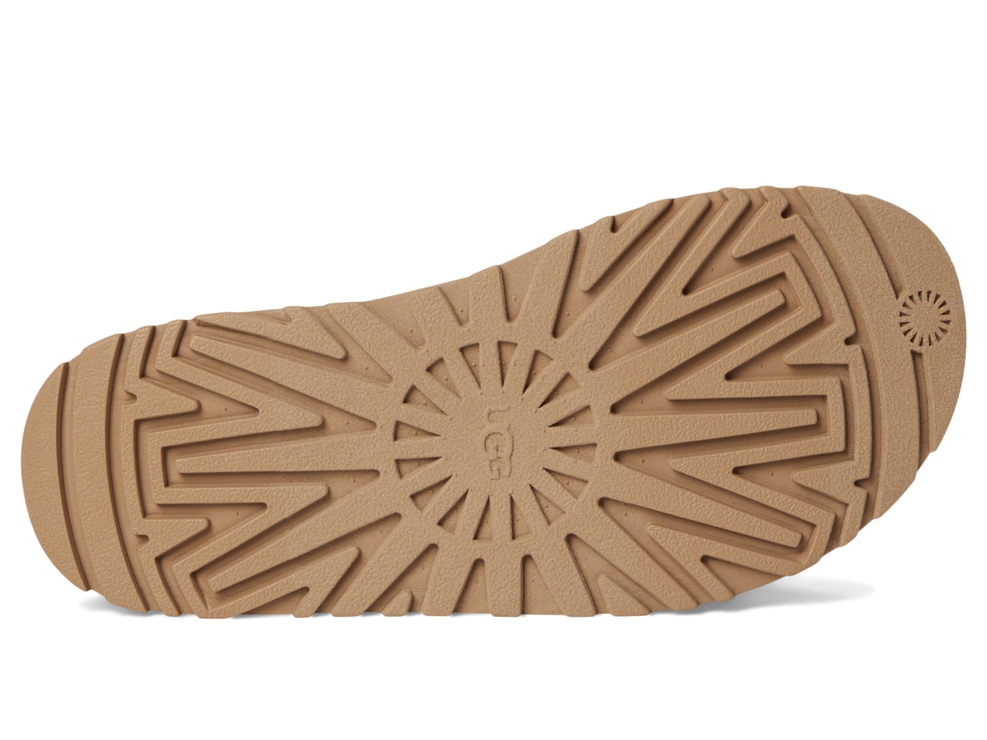 UGG Kids K Goldenglow Slide Sandal, Dark Sand, 6 fits women's 8