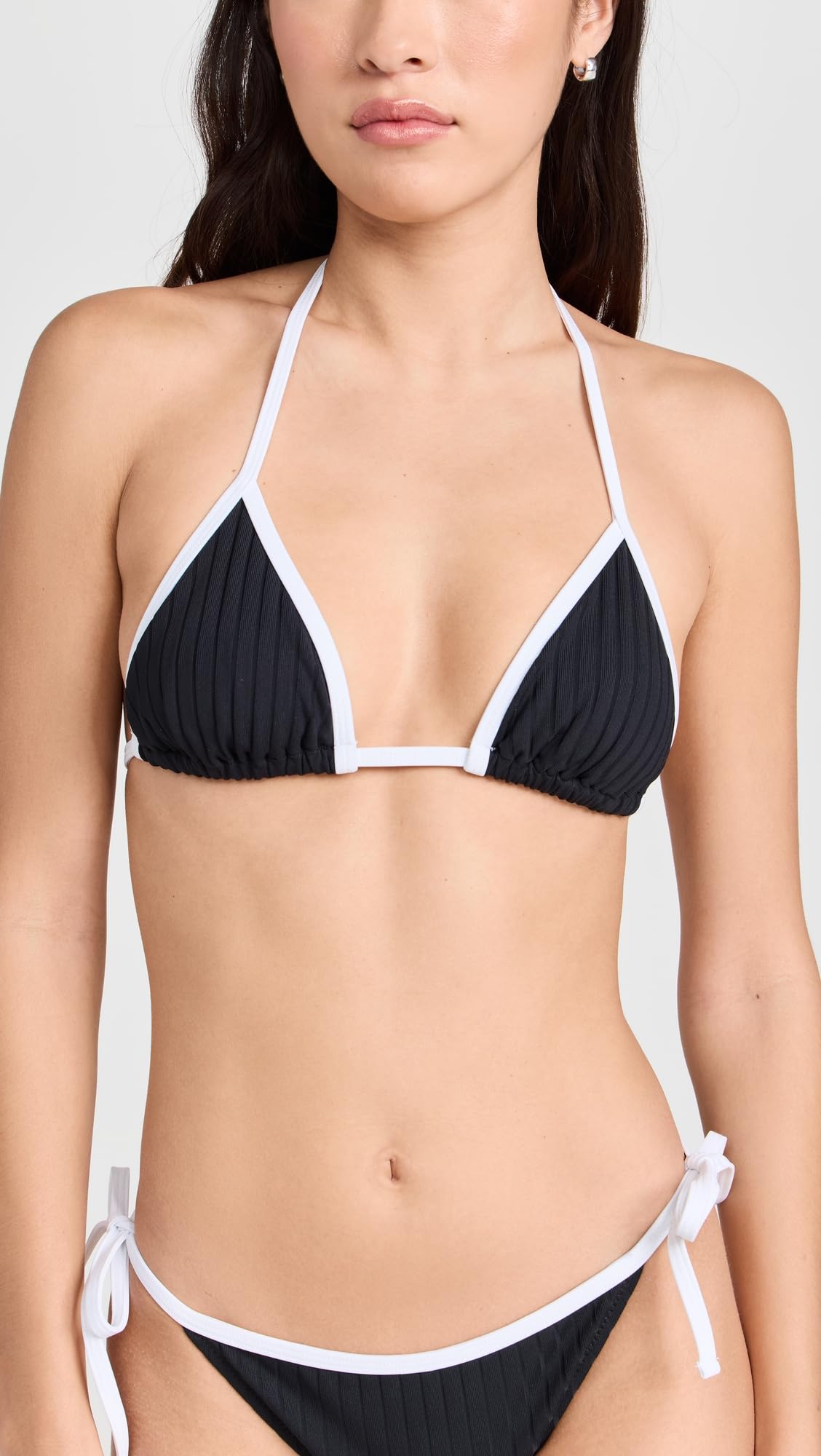 Solid & Striped Women's The Iris Bikini Top, Blackout, S
