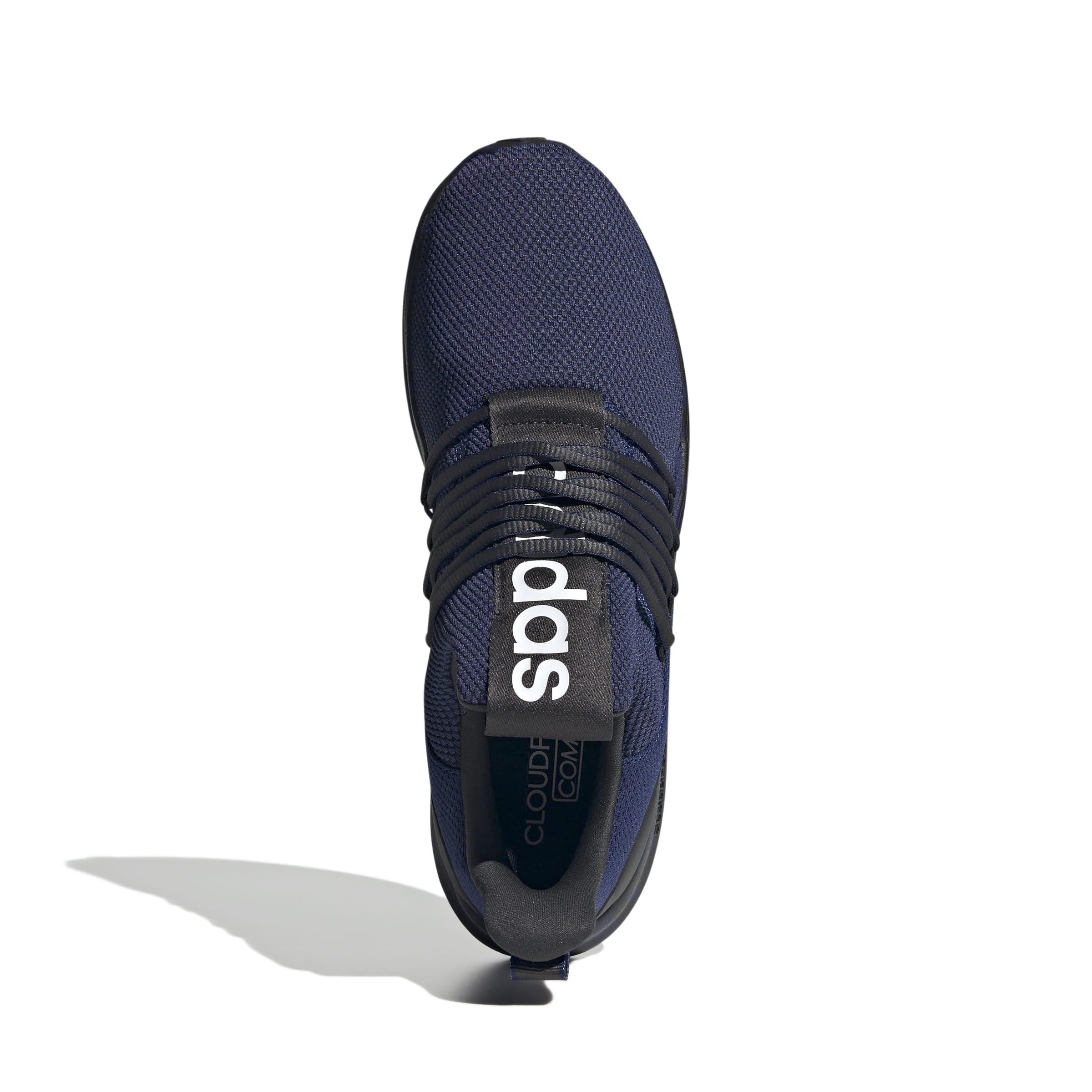 Adidas Mens Lite Racer Adapt 7.0 Sportswear, Dark Blue/Black/White, 11.5