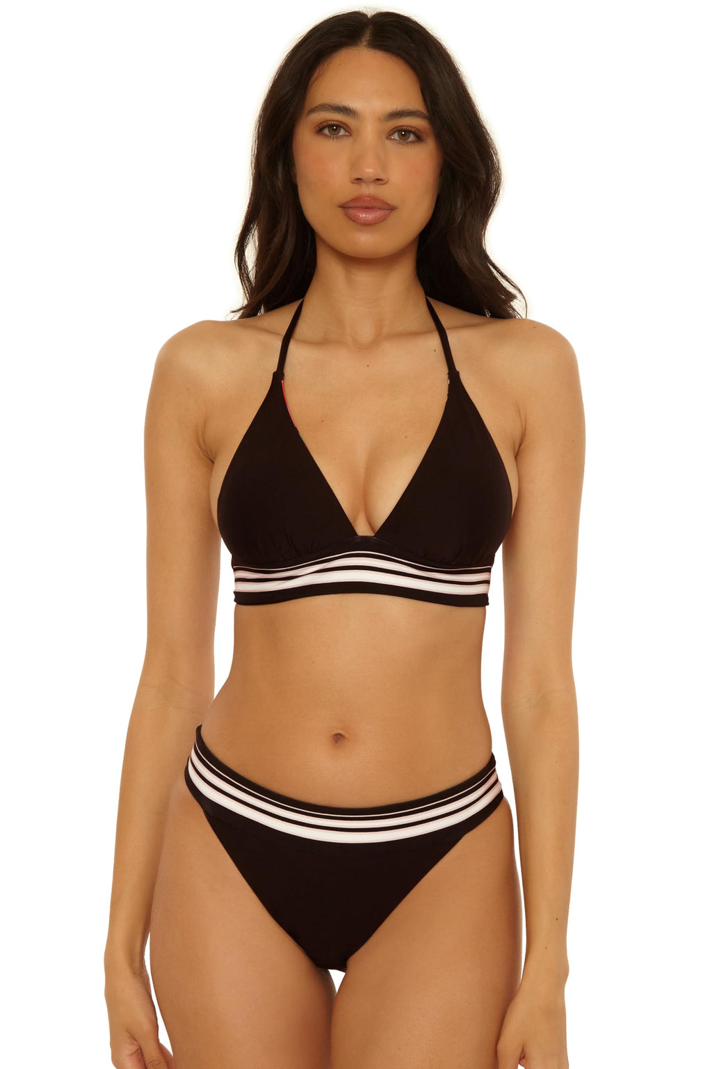 Trina Turk Bougainvillea - Women's Banded Hipster Bikini Bottom, Floral Print, Cheeky Coverage, Swimwear Separates for Women, Multicolor, 8