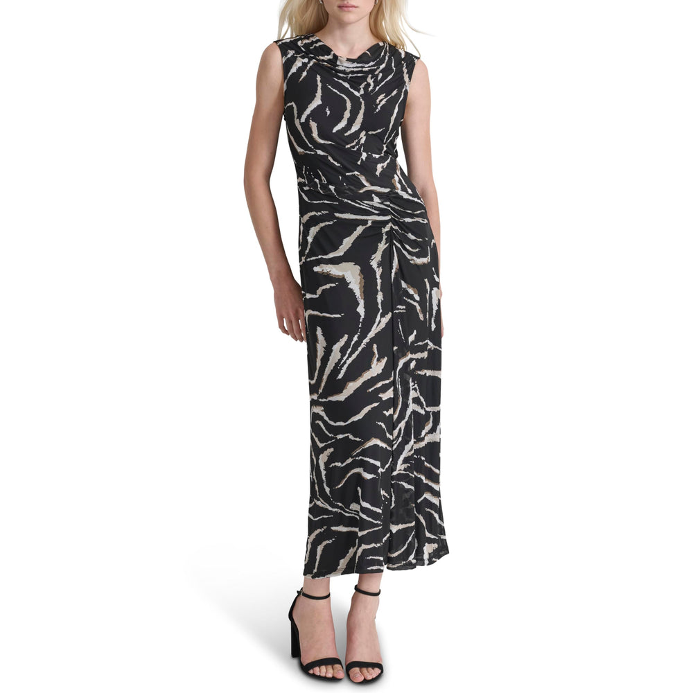 DKNY Women's Dress, Black/Chino, 8 stretchy maxi new