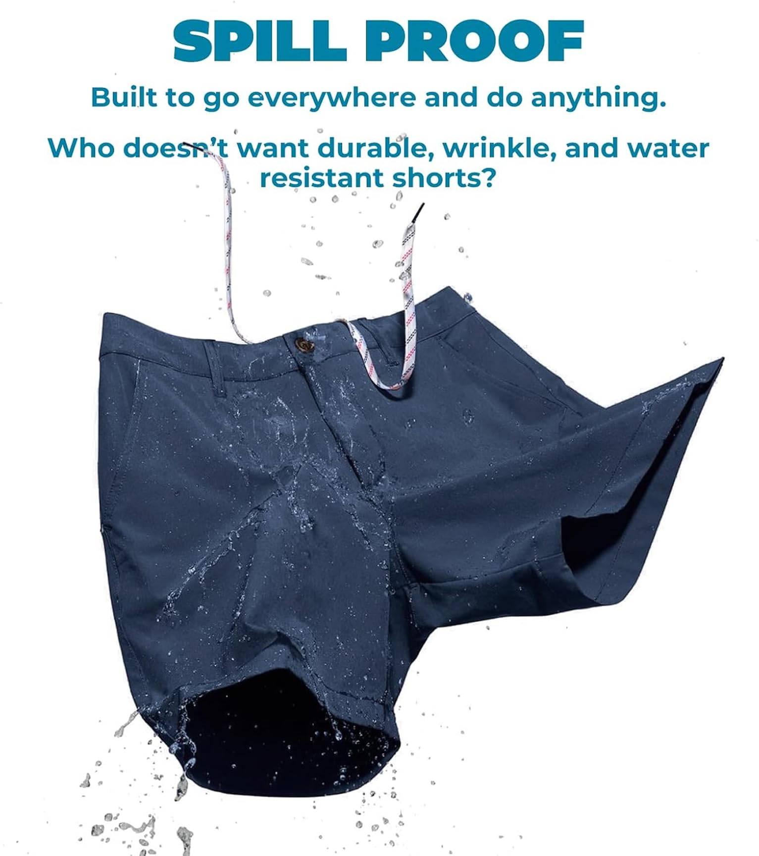 Chubbies Everywear Men’s Shorts – Mens Shorts Casual 6in Inseam, Elastic Waist, Water-Resistant, Zipper Pocket (Basils, X-Large)