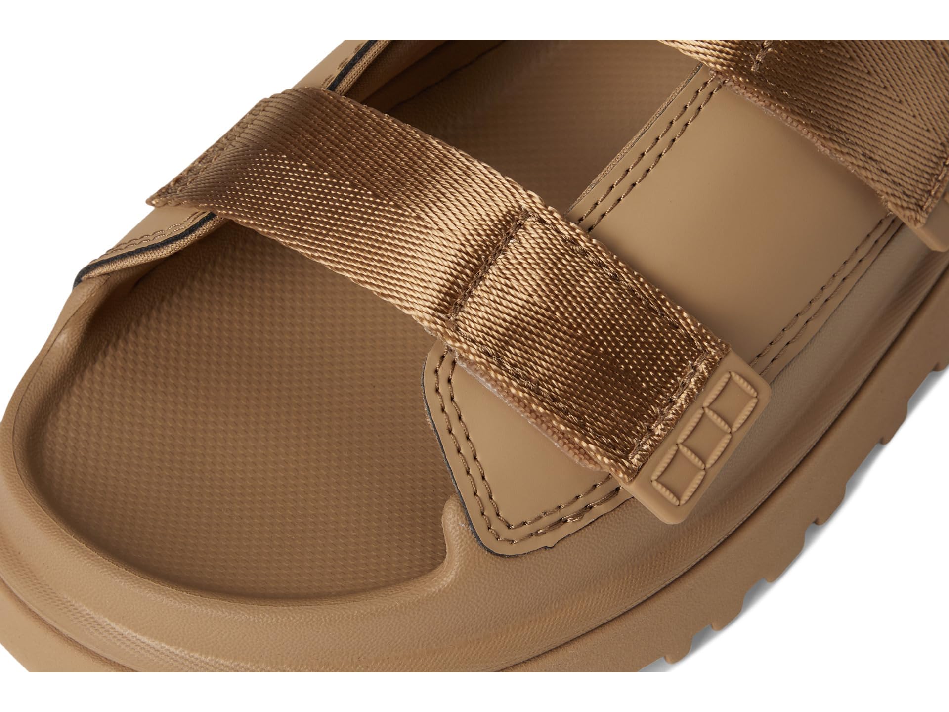 UGG Kids K Goldenglow Slide Sandal, Dark Sand, 6 fits women's 8