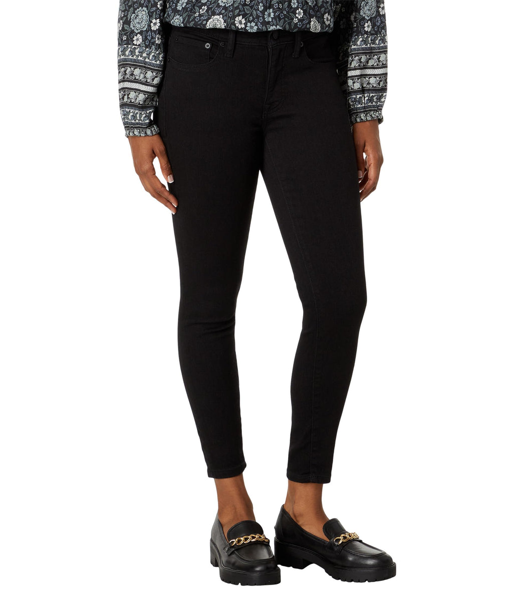 Lucky Brand Ava Mid-Rise Skinny in Clean Black Clean Black
