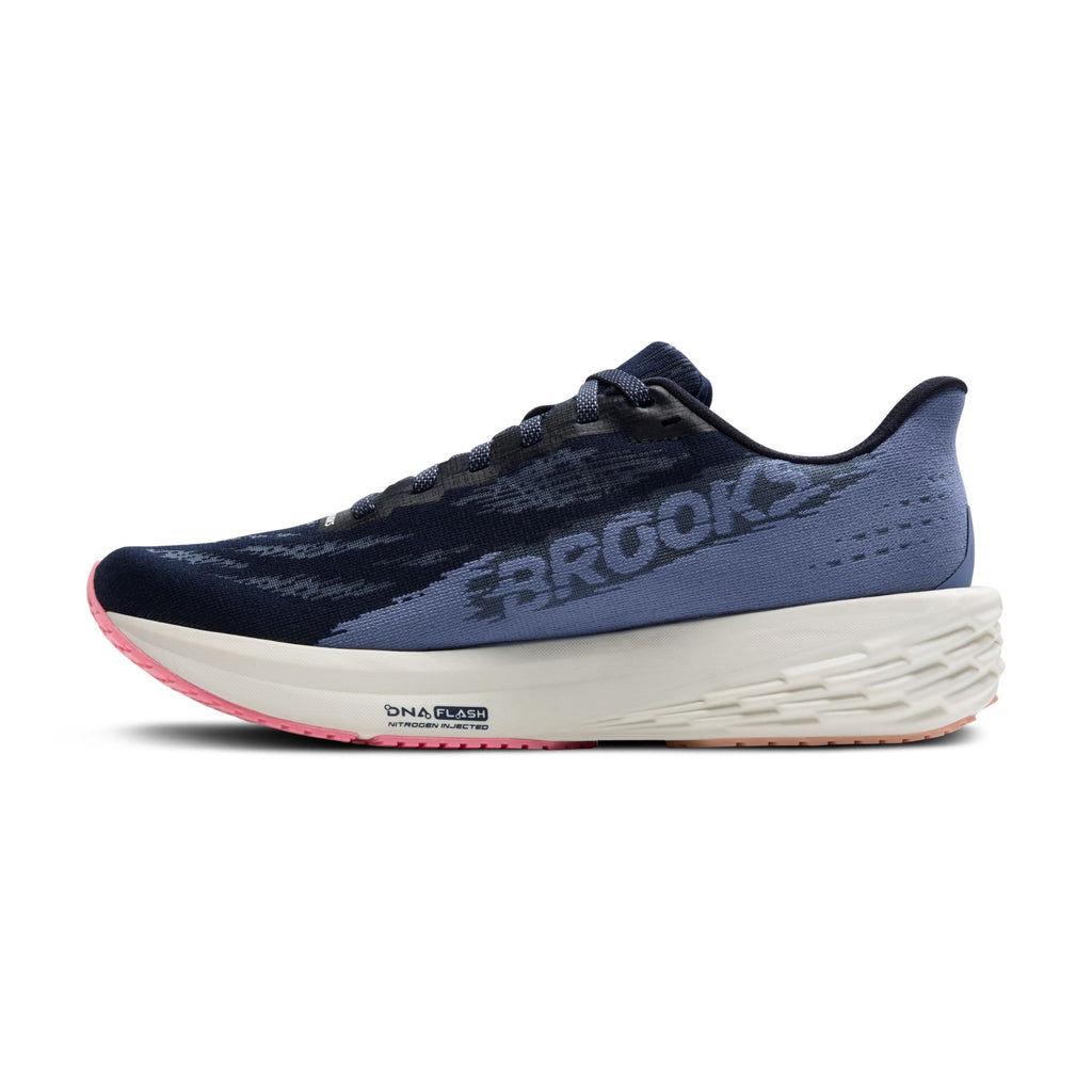 Brooks Women’s Launch 11 Neutral Running Shoe - Peacoat/Blue/Peach - 8.5 Medium