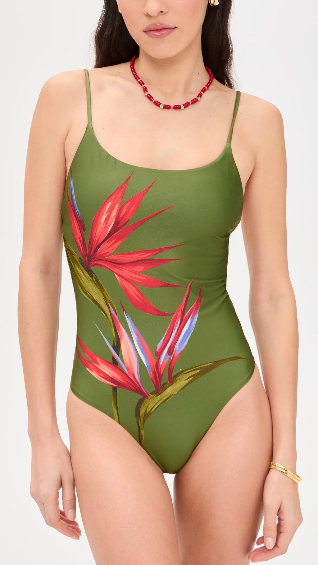 FARM Rio Women's Strilitzia One Piece, Strilitzia Dark Green, M