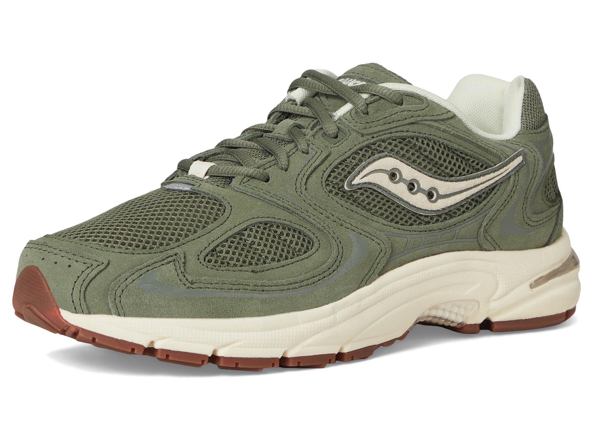 Saucony Unisex-Adult Grid Jazz 9 Sneaker, Olive/Off-White mens