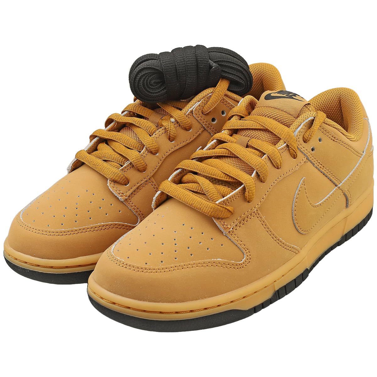 Nike Dunk Low Retro SE Men's Shoes (HQ1932-700, Wheat/Gum Yellow/Black/Wheat) Size 8