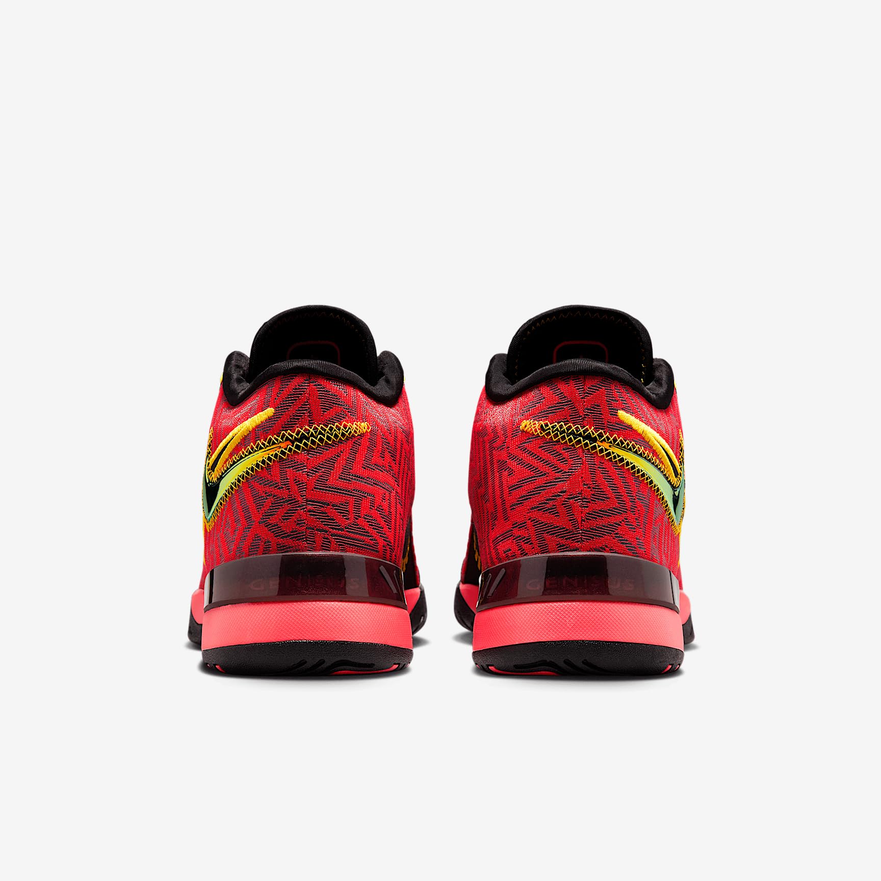 Nike Lebron NXXT Genisus Basketball Shoes (HF0712-600, Bright Crimson/Black/Sundial/Laser Orange) Size 13