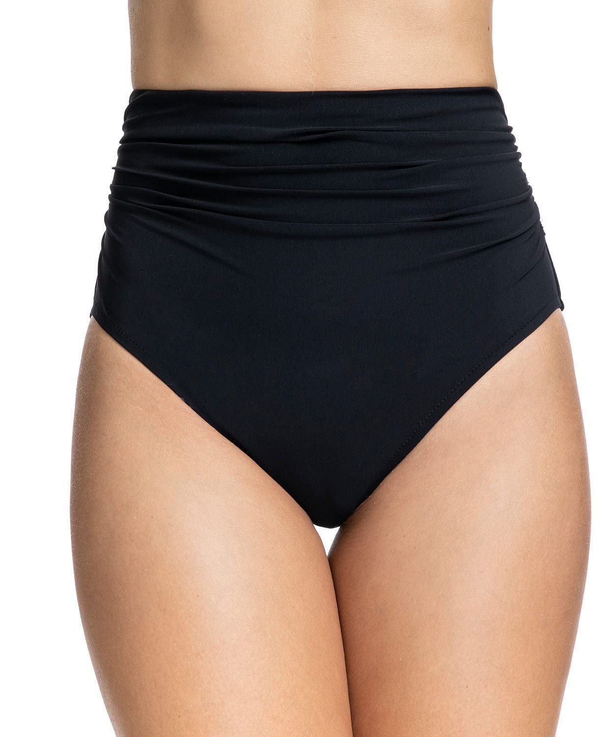 Profile by Gottex Women's Tutti Frutti Ruched High Waist Swim Bottom - Tummy Control, Tops Sold Separately