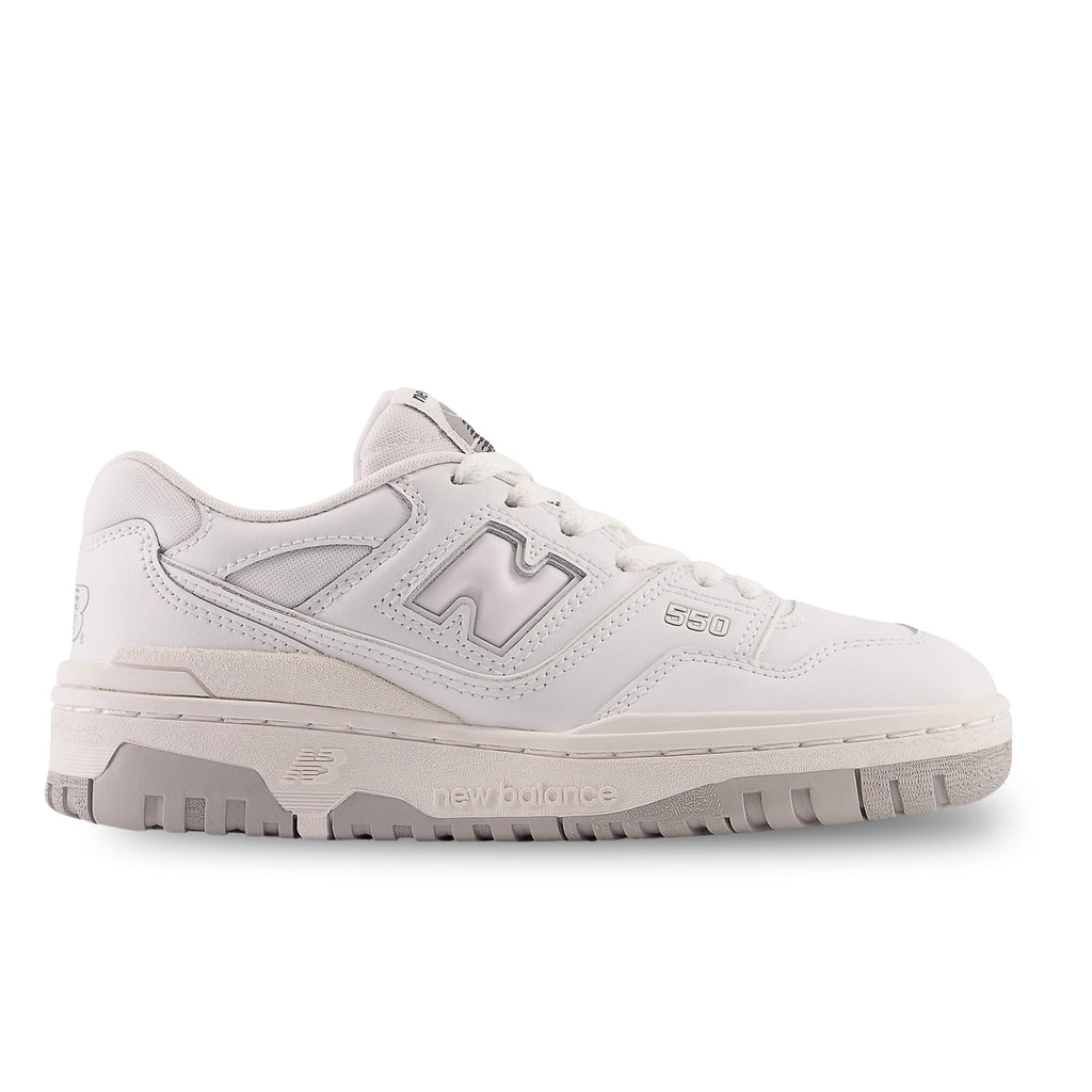 New Balance 550 GS Boys Shoes Size 7, Color: White/White boys