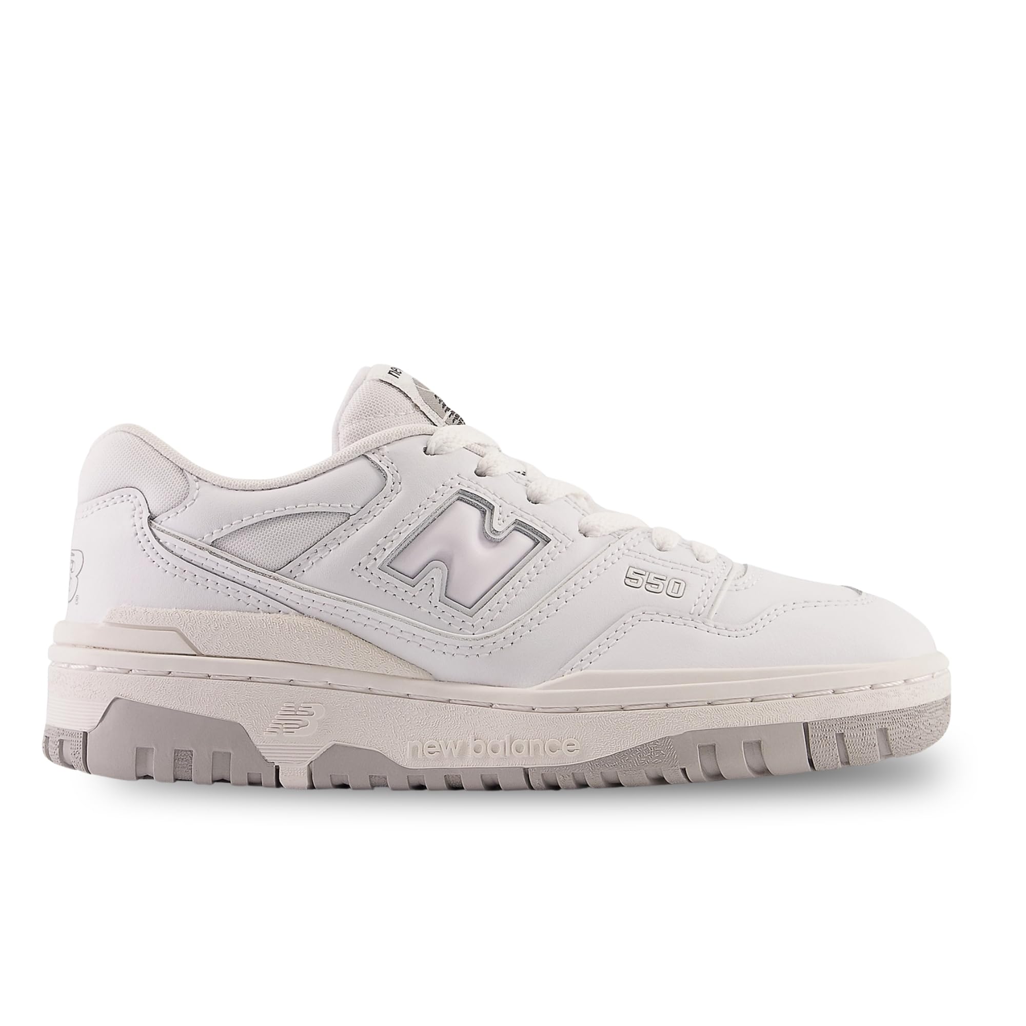 New Balance 550 GS Boys Shoes Size 7, Color: White/White boys