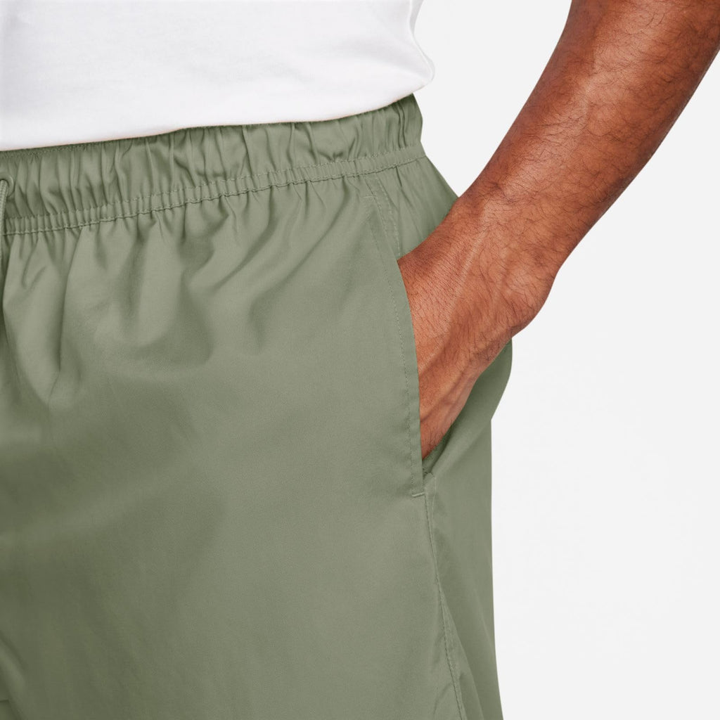 Nike Club Woven Flow Men's Shorts in Oil Green/White