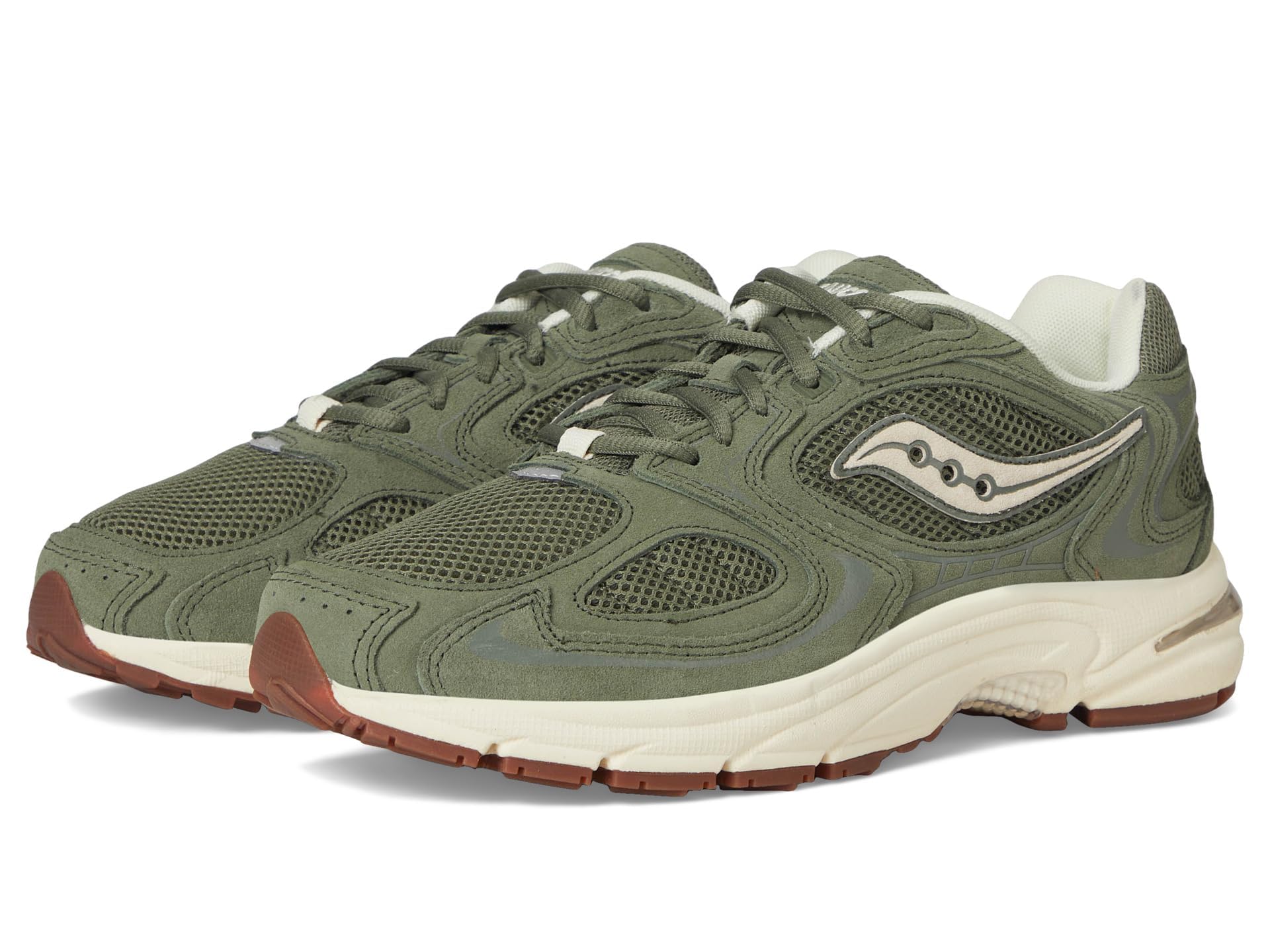Saucony Unisex-Adult Grid Jazz 9 Sneaker, Olive/Off-White mens