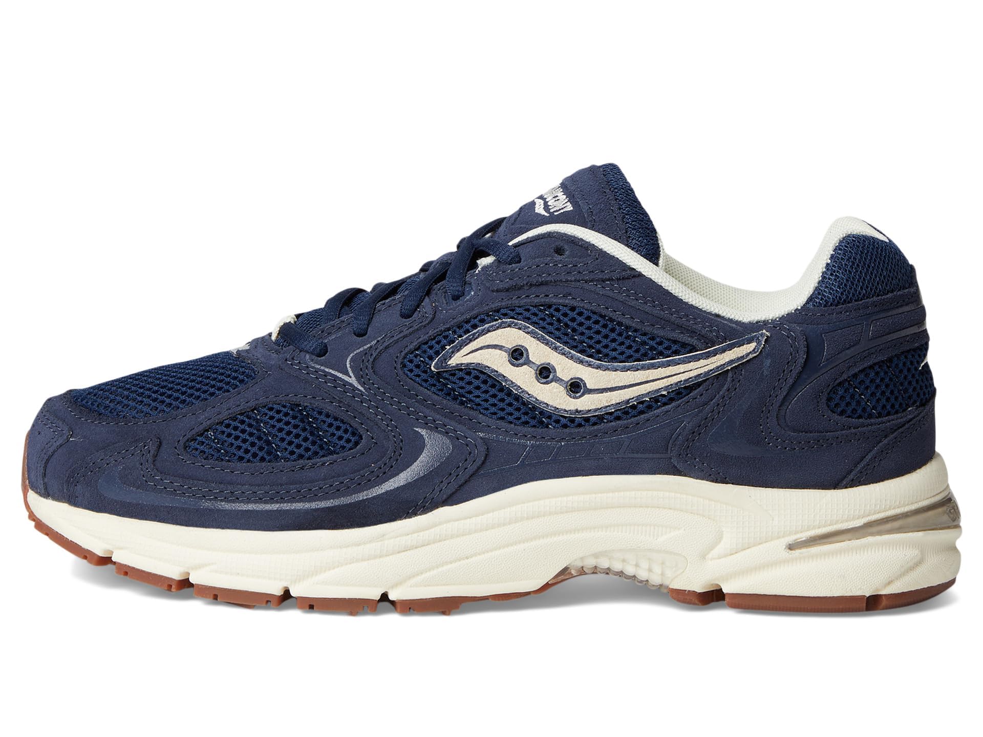 Saucony Men's Grid Jazz 9 sneakers in navy and off white new